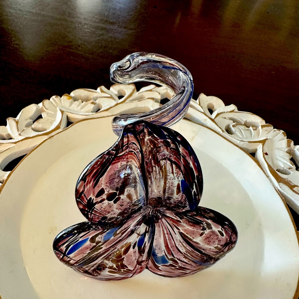 Gorgeous Hand Blown Glass Candle Holder